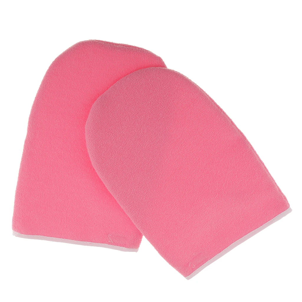 Paraffin Wax Bath Terry Cloth Gloves Booties, Wax Cotton Mittens and 420g Peach Flavor Antibacterial Paraffin Waxing Cream