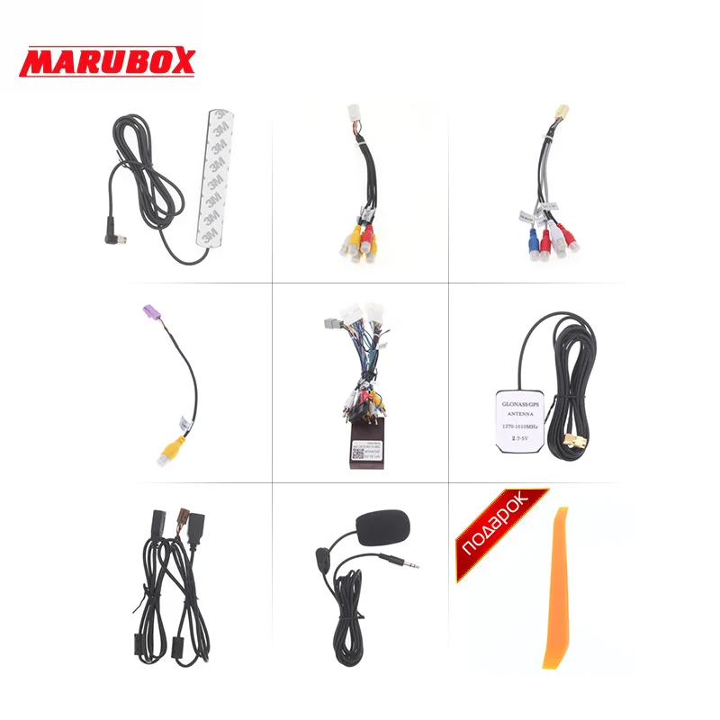 Top MARUBOX Car Radio 8 Core Android 9.0 Multimedia Video Player Navigation GPS 32G For Mitsubishi Pajero 2006-2014 Car DVD OBD2 IPS 5