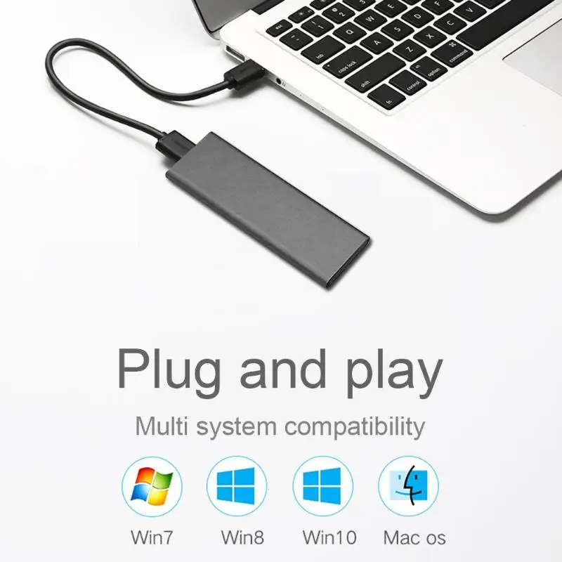 VKTECH M2 SSD Case USB 3.0 to M.2 NGFF SSD Hard Drive Disk Box External HDD Enclosure SATA M.2 NGFF B-Key M-key Hard Drive Case