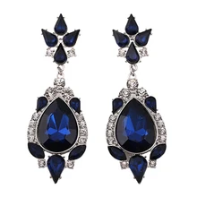 Горячая Новая мода ювелирные изделия оптом хрустальные серьги 12 шт./лот