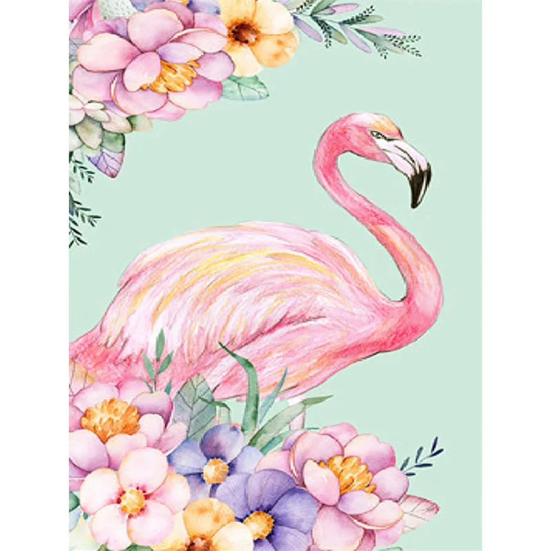 

Flamingo DIY Diamond Painting Cross Stitch Picture Full Square Drill 5d Embroidery Mosaic New Year Decoration Gift Kids Room