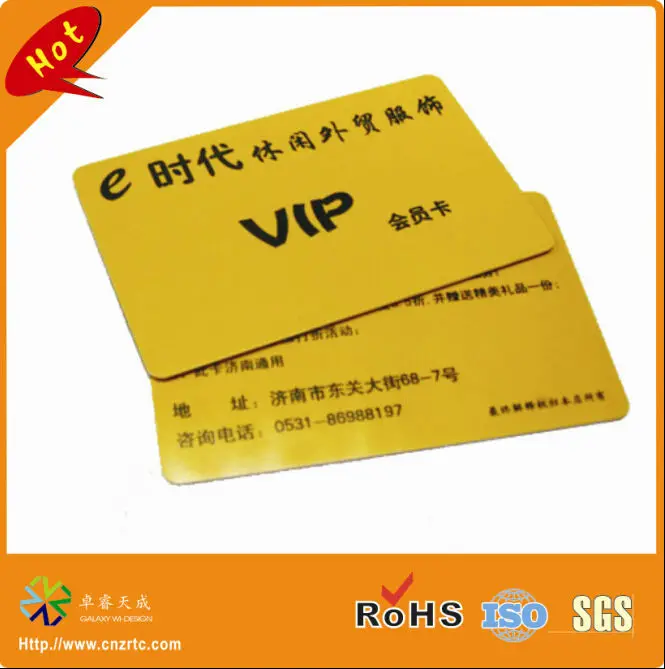CR80 credit card size round corner both side printing ...