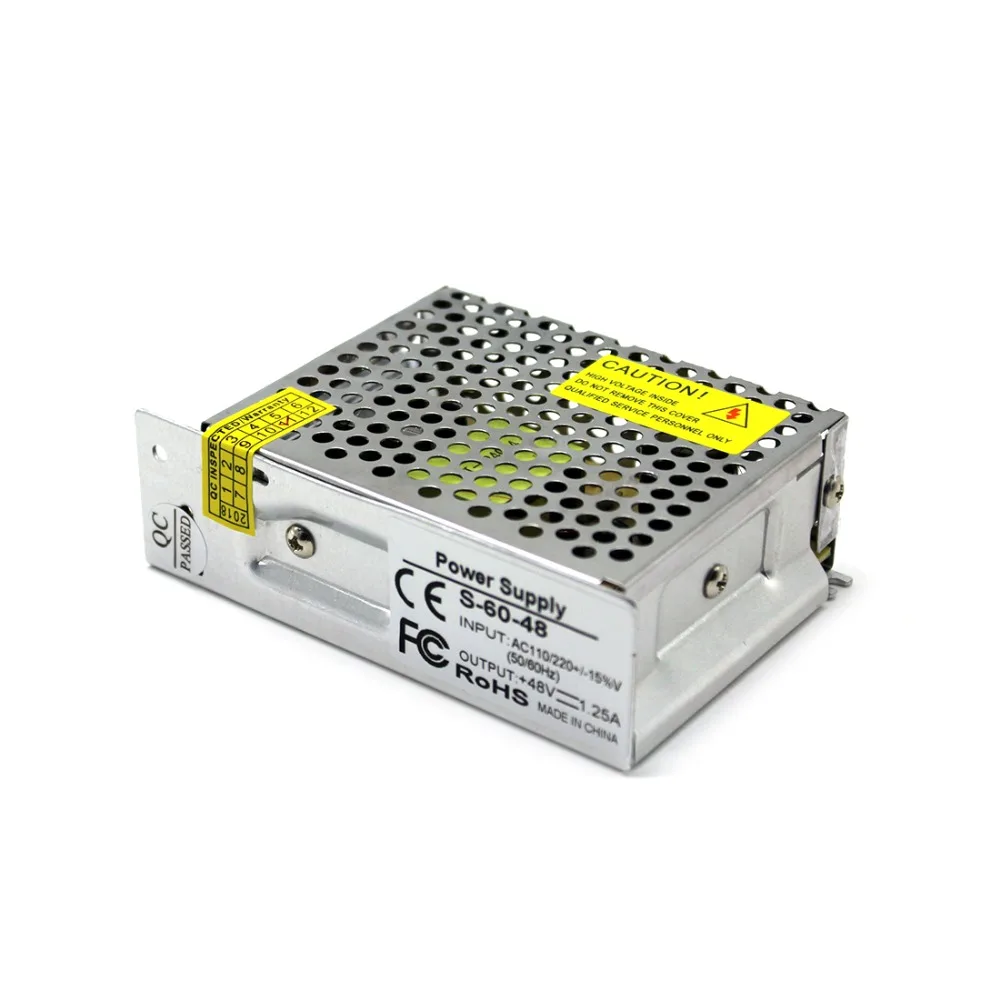 DC48V 1.3A 60W светодиодный светильник ленточный драйвер импульсный источник питания