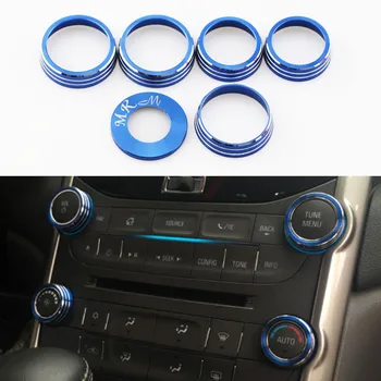 

Jameo Auto Car Air Vent Protection Cover Ignition Key Ring Head Light Switch Circle Stickers for Chevrolet Malibu 2012 - 2016