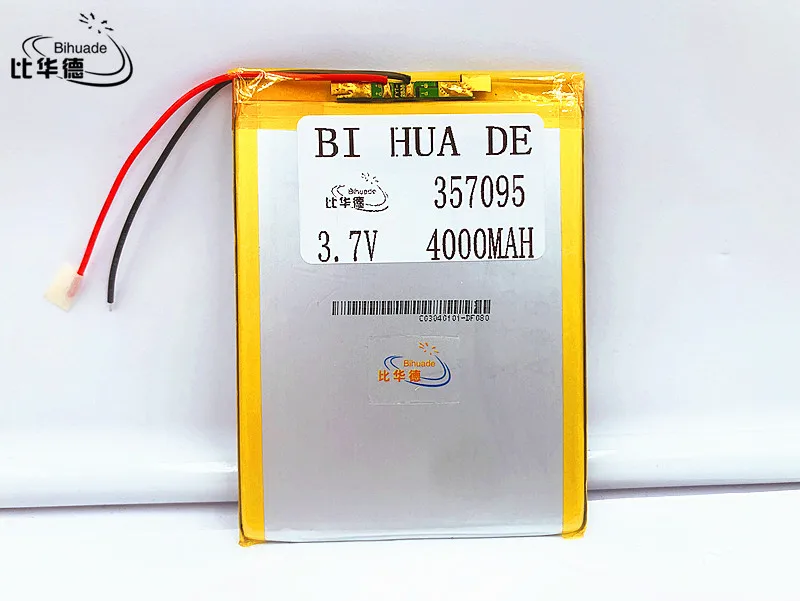 357095 3,7 V 4000 mah (зарядное устройство для литий-полимерный литий-ионный аккумулятор) литий-ионный аккумулятор для планшетного компьютера 7