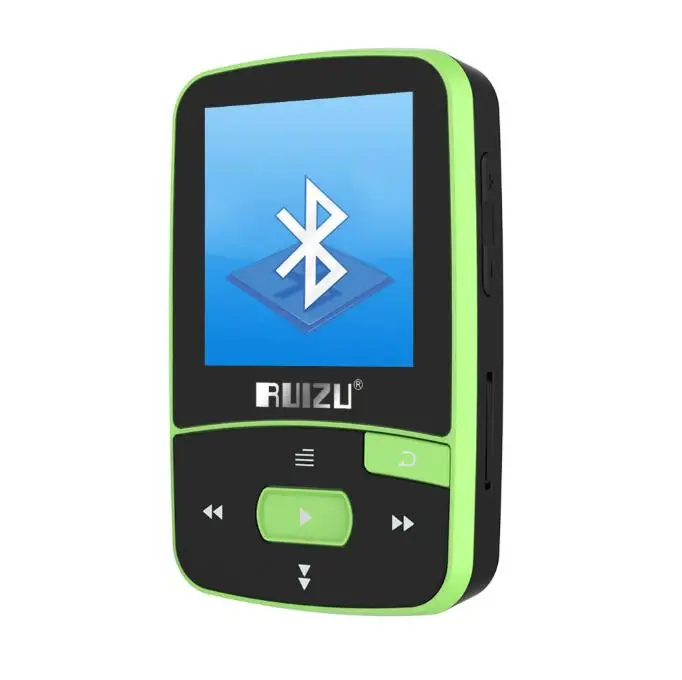 Ruidu X50 Спортивный Bluetooth MP3 MP4 музыкальный плеер ruidu X50 1,5 дюймов экран с fm-радио, электронная книга, часы, данные - Цвет: GREEN