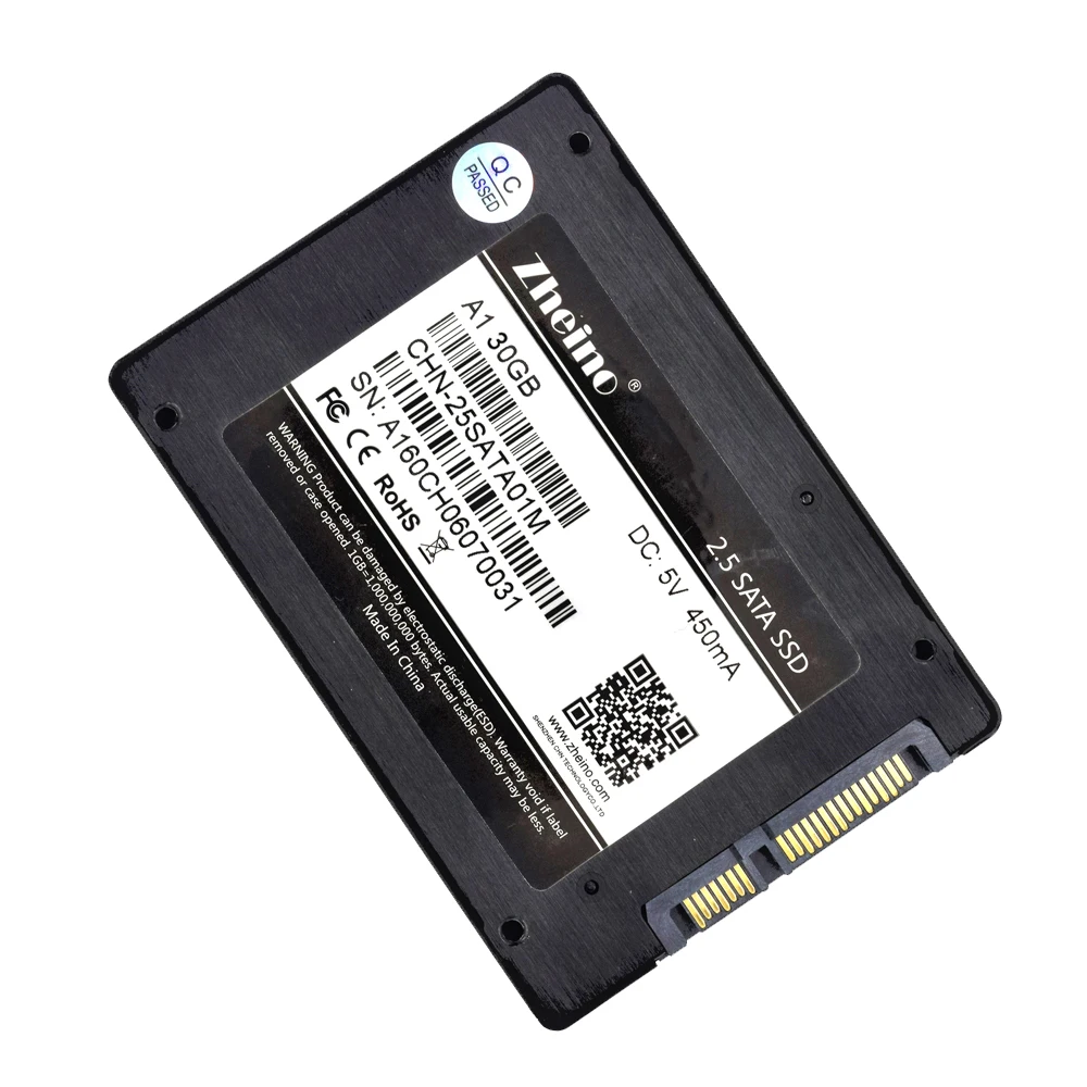 

Zheino SSD A1 2.5 inch SATA 30GB SSD SATA3 Internal Solid Disk Drives 7mm Hard Drive for PC Laptop Desktop