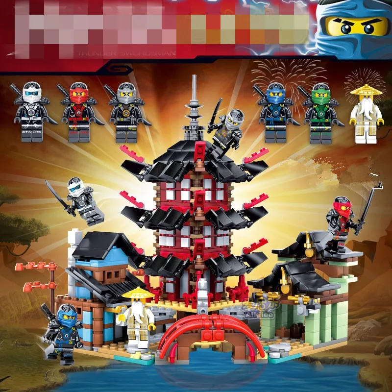 737 шт Phantom Ninja Building Compatibie Legoings Buliding Blocks Kit Игрушка DIY Развивающие детские подарки на