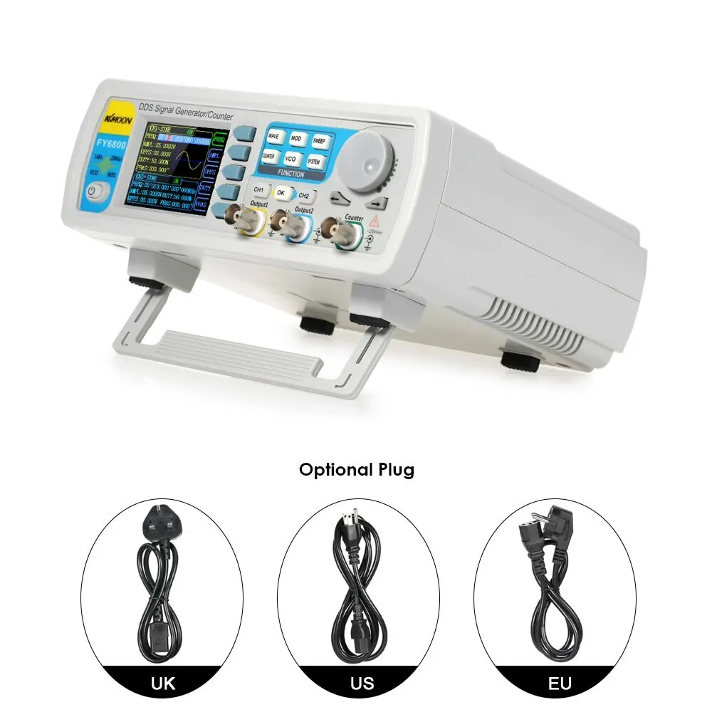 Генератор сигналов 60 МГц цифровой DDS двухканальный функциональный сигнал/произвольный синтезатор сигналов Частотомер