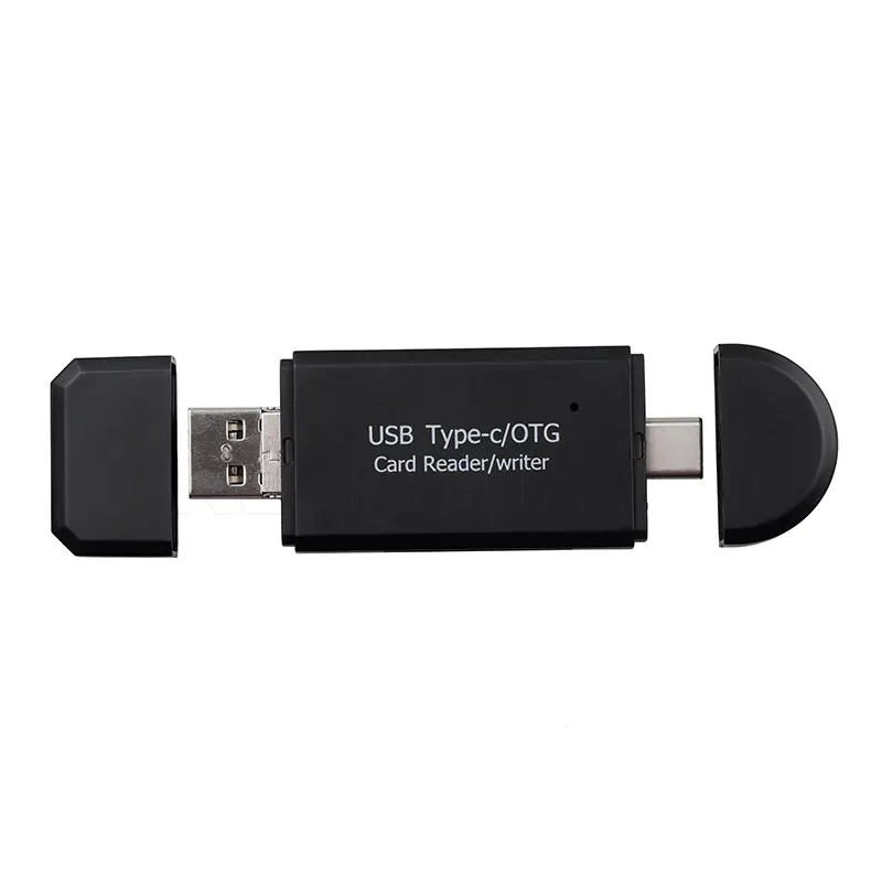 Caldecott type-c USB 2,0 Micro USB OTG конвертер считыватель карт комбо в 2 слота адаптер для MacBook 1" смартфон