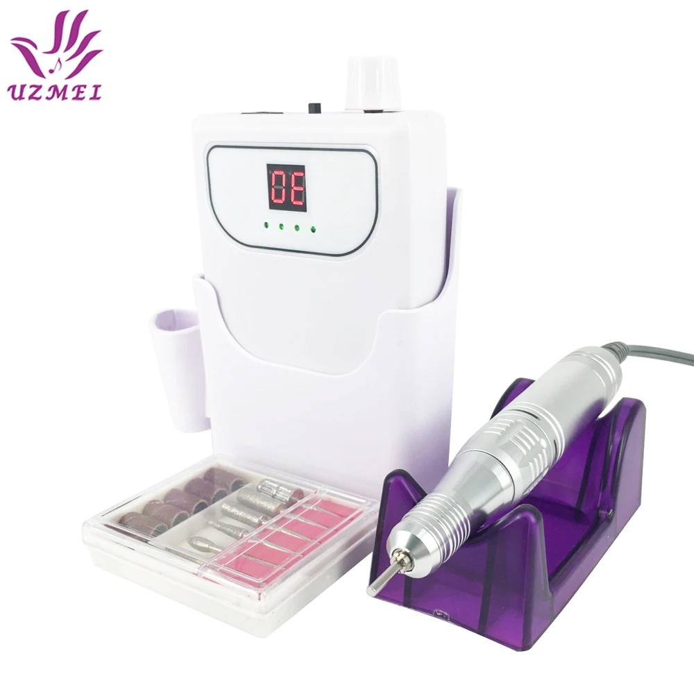 

2019 New 30000RPM Electric Nail Drill Machine Rechargeable Nail Art Equipment Nail File Drill Manicure Pedicure Set Nail Tool