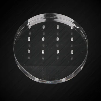 

12 Holes Transparent Nail Drill Bit Holder Exhibition Stand Display Nail Art Container Storage Box Manicure Nail Tool