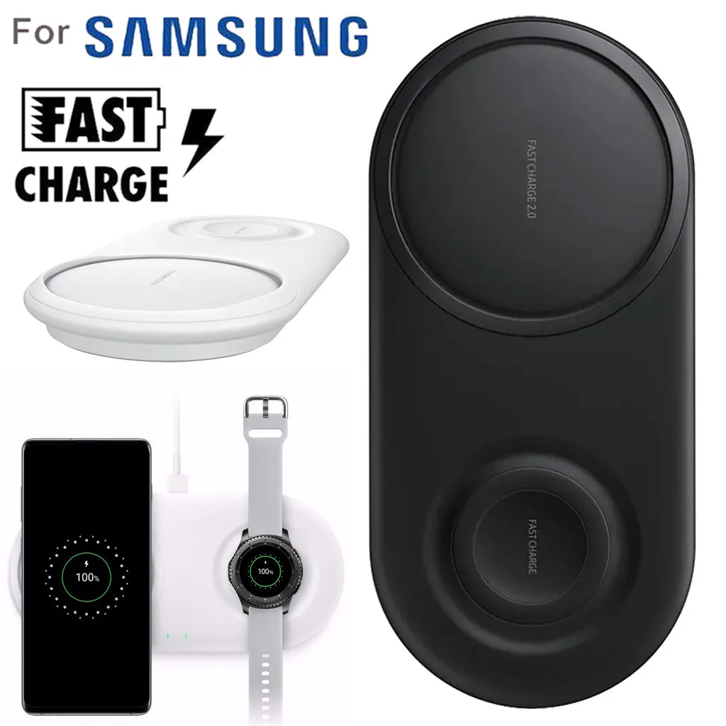 

Techhole Store Charging Pad FreeShipping 2 in 1 Fast Charging Wireless Charger Pad For Samsung Galaxy S10/S10+/Watch S2/3