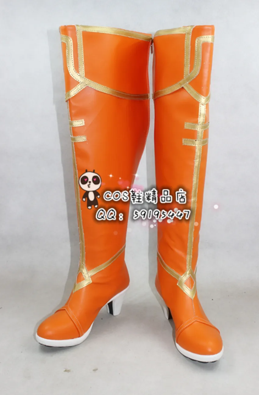

APH Axis Powers Hetalia Chess Braginsky Russia Orange Cosplay Shoes Boots X002