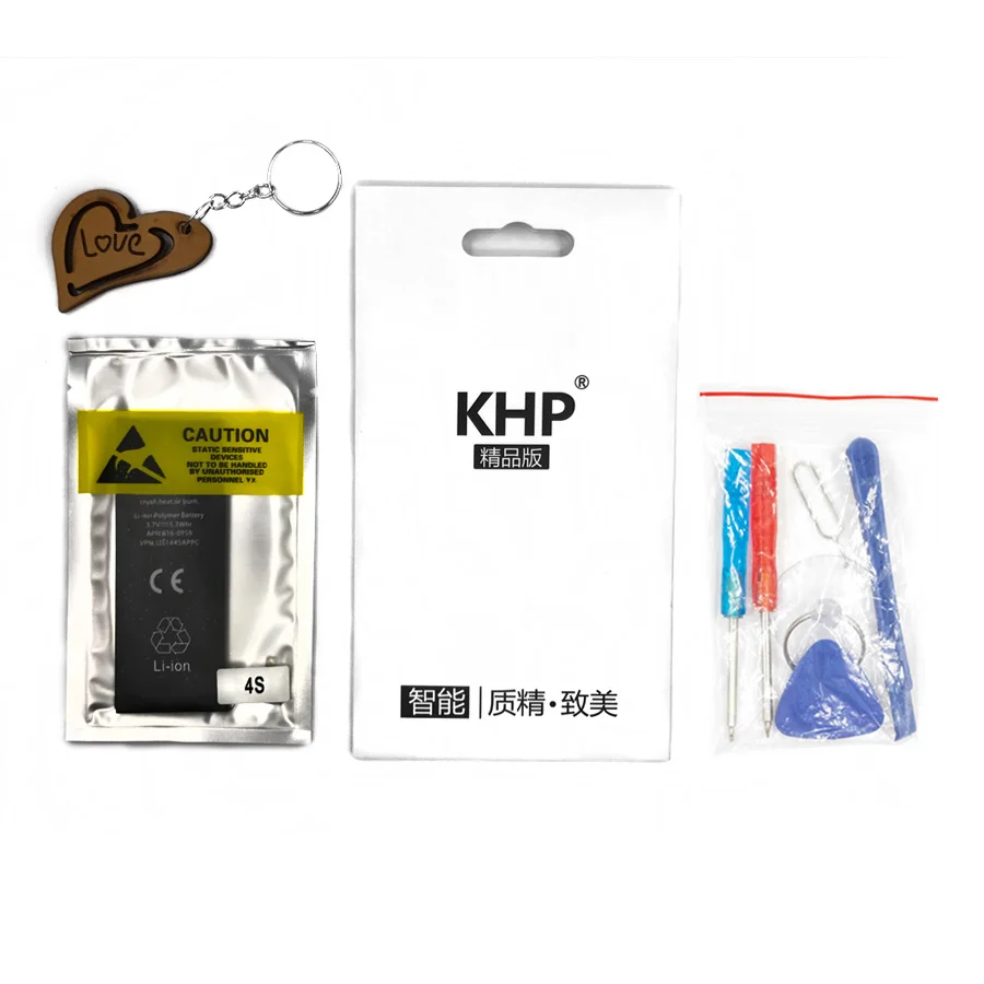 Новинка 2019 100% оригинальный KHP Аккумулятор для телефона iPhone 4S батарея 1430 мАч