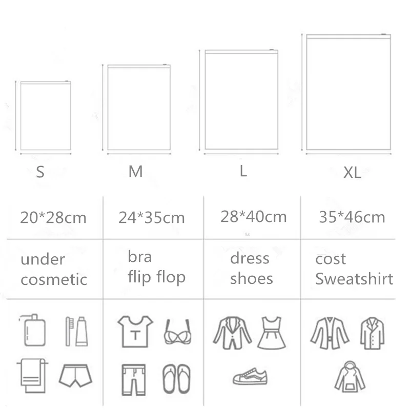 Purdored 4 шт./компл. прозрачный лист узор косметичка для путешествий по ПВХ Для женщин Макияж сумка для хранения бюстгальтер упаковка для носков, сумочка, косметичка