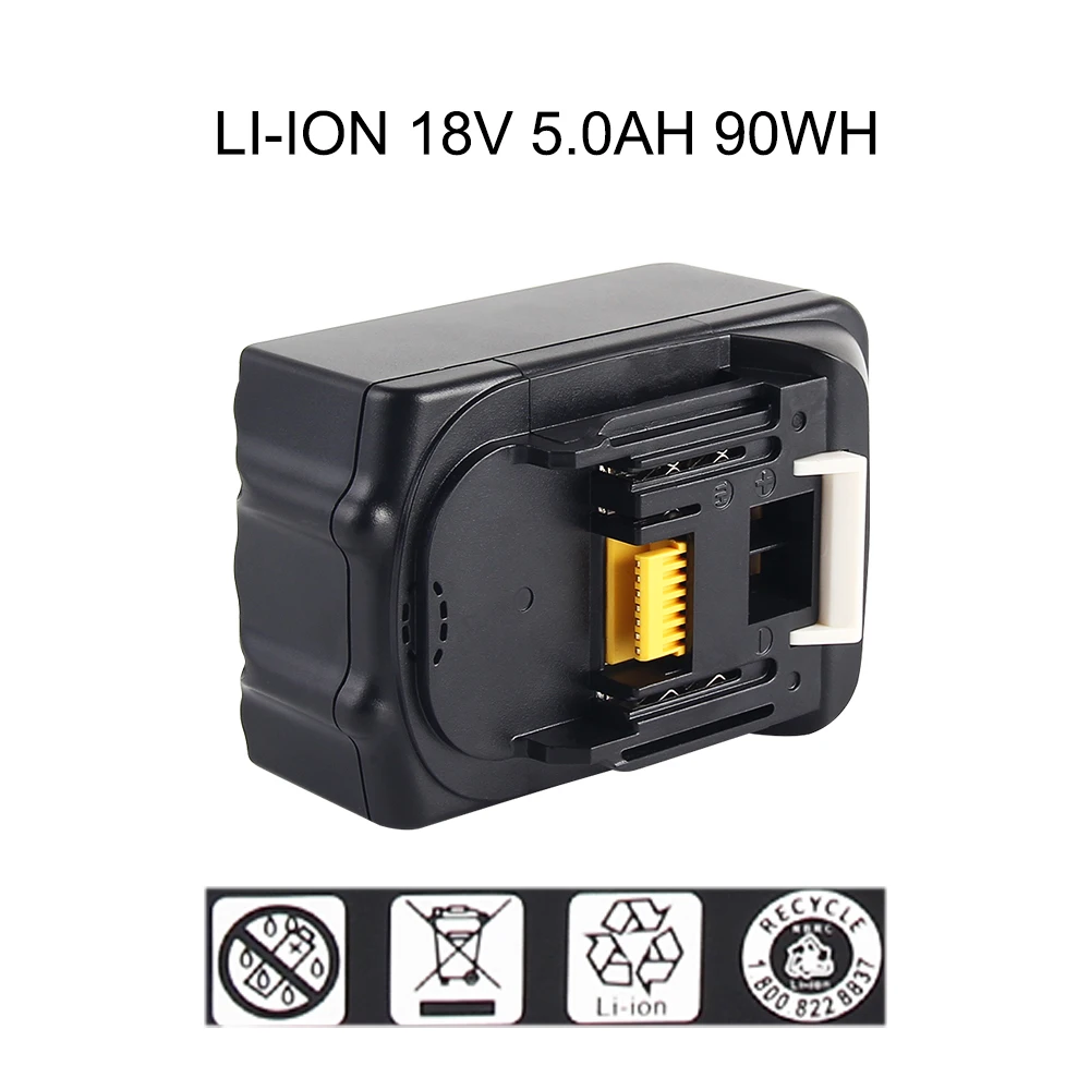 Аккумуляторная батарея Makita BL1850 BL1830 BL1835 LXT литий ионный аккумулятор большой