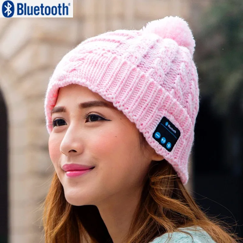 50 шт. Bluetooth наушники hat для IPhone Xiaomi телефонах Android Для мужчин Для женщин зимние уличные Спорт Bluetooth стерео музыку шляпа Беспроводной