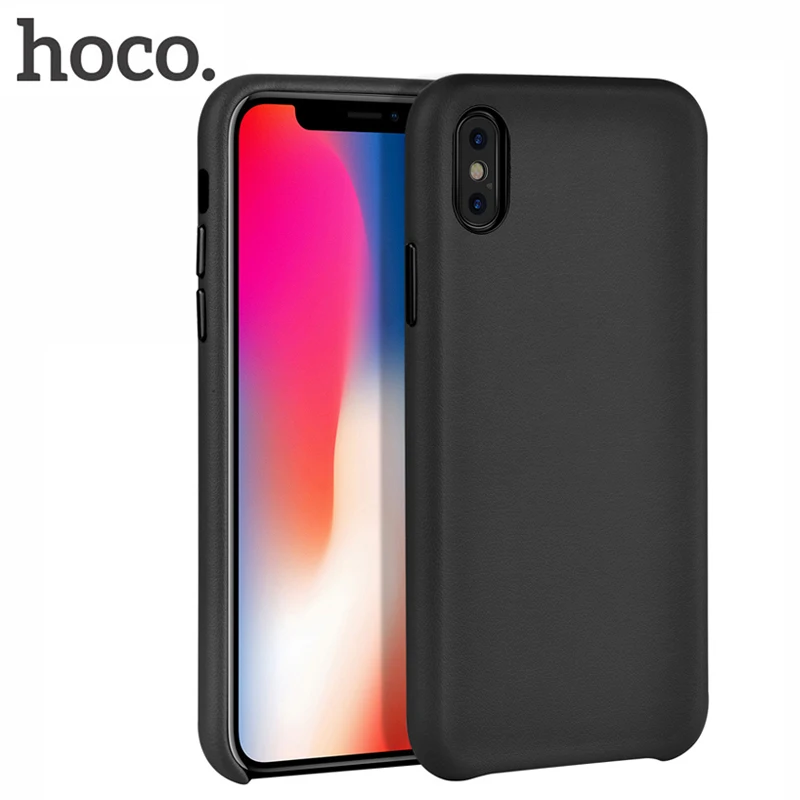 HOCO جلدية الملمس حقيبة لهاتف أي فون X 10 الفاخرة ستوكات بطانة غطاء الهاتف ل فون X iPhoneX الأزياء فوندا كوكه 2018 جديد