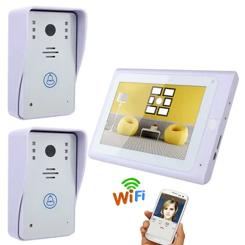 

SmartYIBA Smart Home Video Doorbell Wifi Door Phone APP Remote Control Unlock Wireless Video Intercom for Private Home 2 Cameras