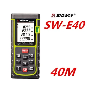 

SNDWAY SW-E40 RZ40 Laser Rangefinder 40m Laser Distance Meter Digital laser Range Finder Roulette Tape Measure Area/Volume Tool