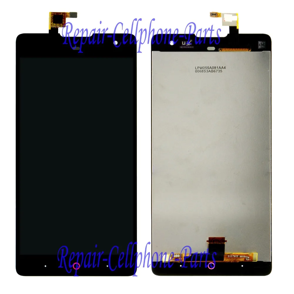 

Black Full LCD DIsplay + Touch Screen Digitizer Assembly For ZTE Nubia Z7 Max Dual SIM TD-LTE NX505J , Free Shipping