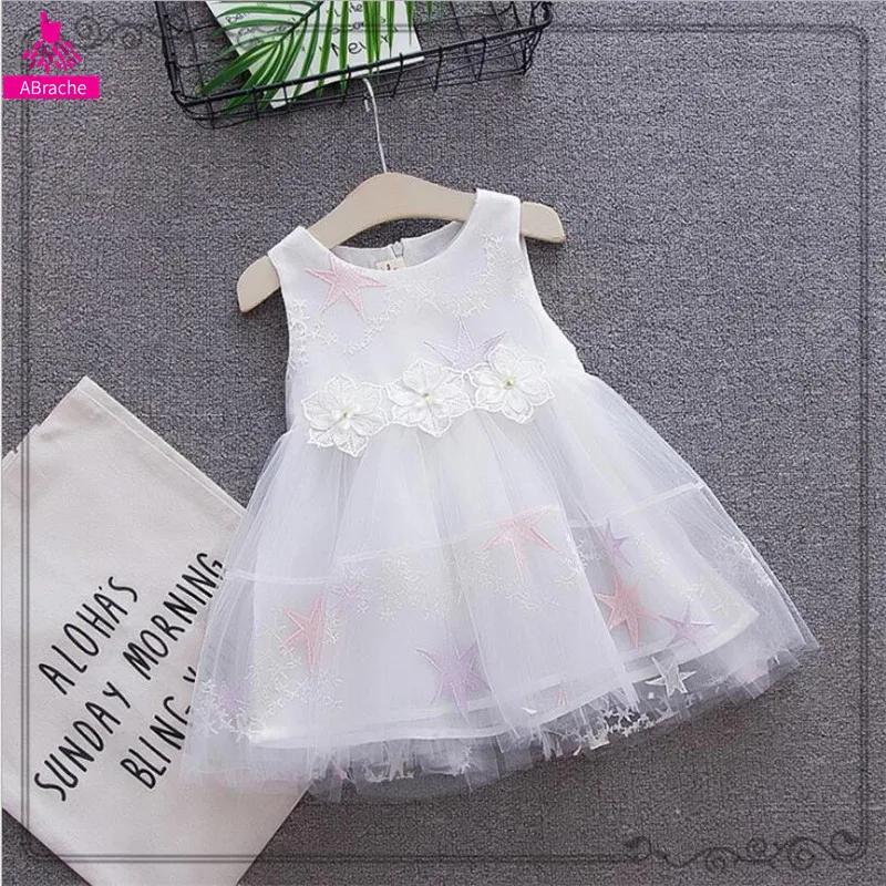

2019 Newborn Christening Dress Baby Girl Clothes Dresses Party And Wedding Princess Dresses Girl 1st Birthday Embroidery Clothes