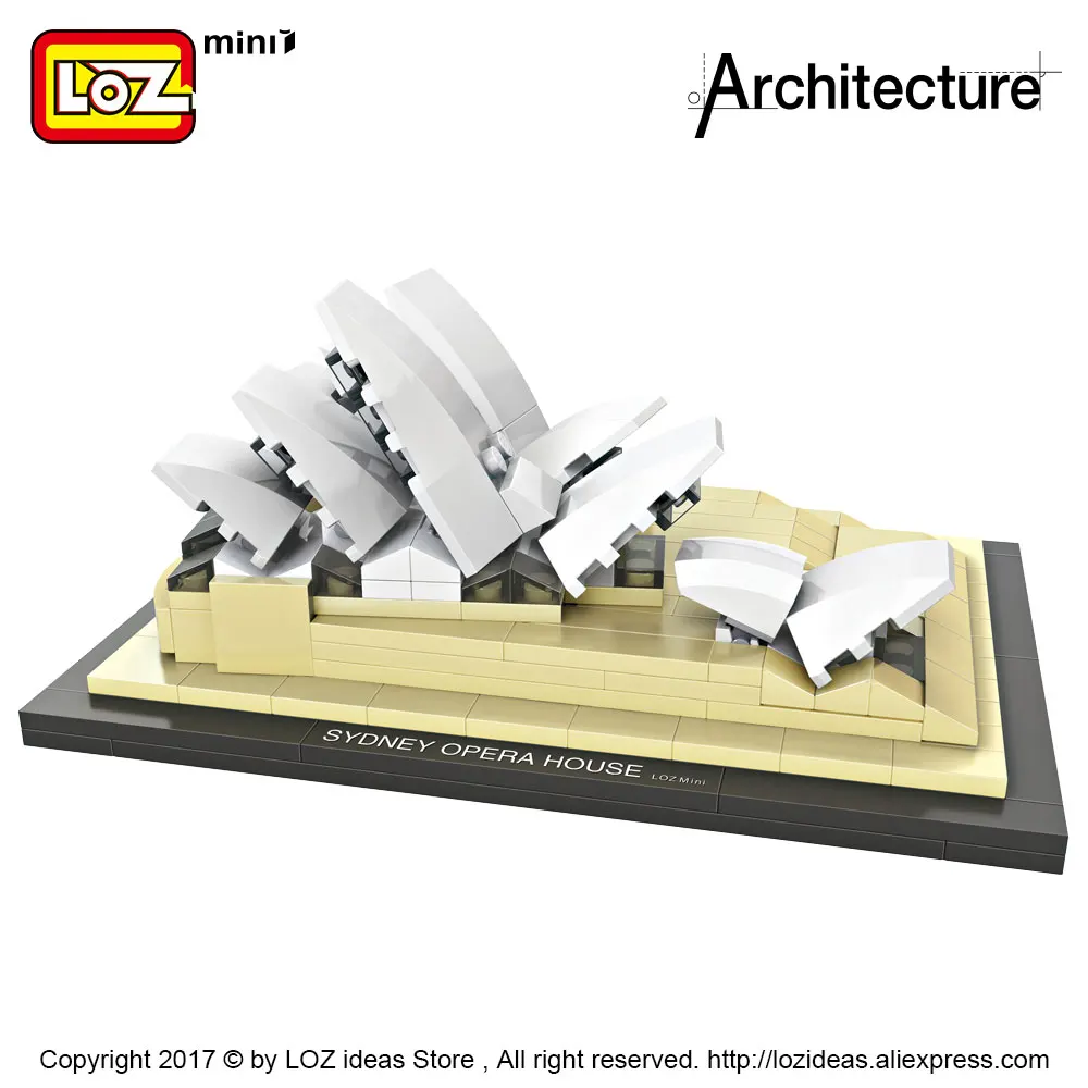 LOZ Architecture знаменитые здания городские строительные блоки Сидней опера дом модель