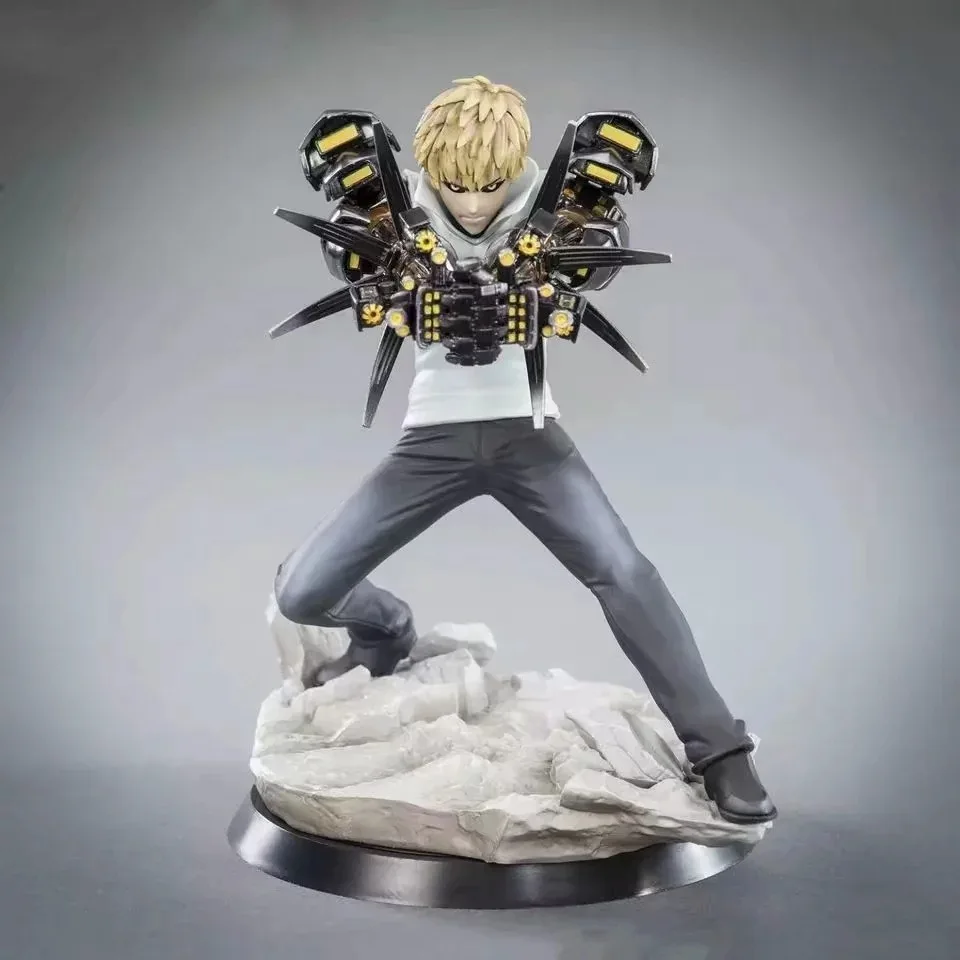 Аниме One Punch Man Genos фигурка Коллекционная модель игрушки 15 см аниме ПВХ Фигурки для