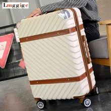 2" 22" 2" 26" дюймов Сумка для багажа на колесиках, чехол для путешествий, чемодан на колесиках, чехол на колесиках, универсальная коробка для колес ABS, винтажная переноска