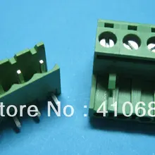 30 шт. угол 4way/pin шаг 5,08 мм винтовой клеммный блок разъем подключаемый тип зеленый 2EDCK-2EDCR-5.08