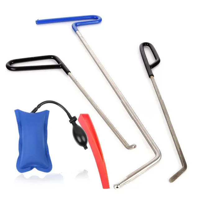 

Paintless Dent Removal Tool Rods PDR Kits with red Wedge for Car Hail Damage Dings Repair Professional tools blue pump wedge