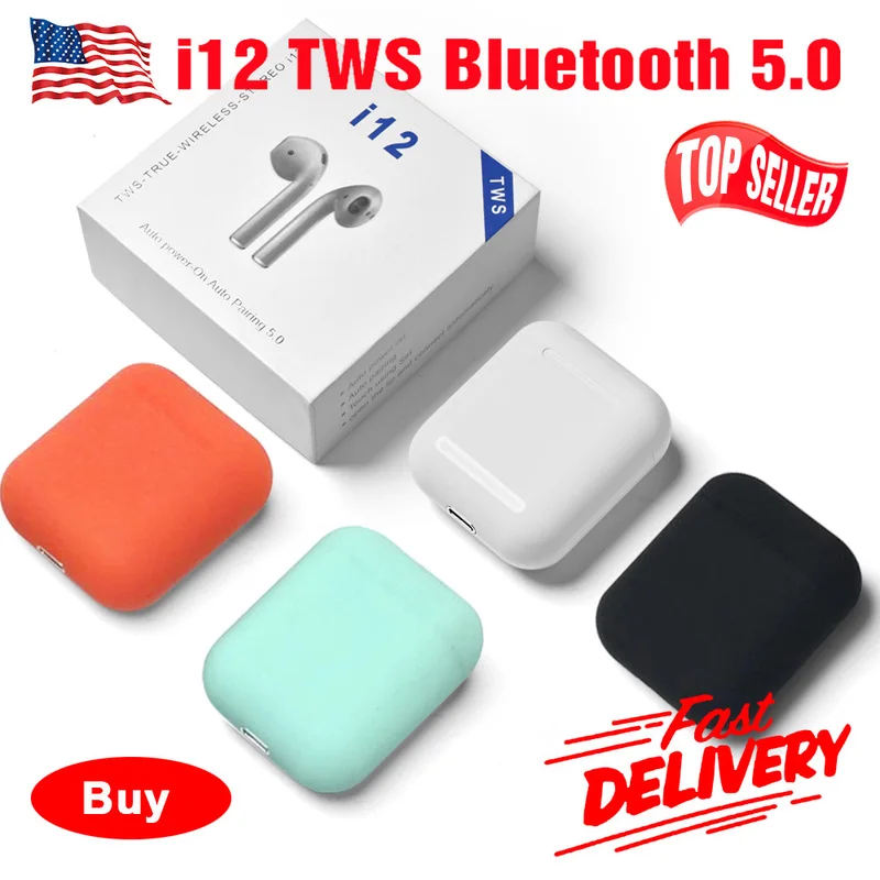 

I12 TWS Touch Control Mini Air Wireless Bluetooth 5.0 Earphones Pods Headset Pk I10 I11 Tws for IOS Smart Phone Xiaomi HUAWEI