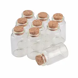 20 мл Симпатичный мини Стекло бутылки, контейнеры банки с пробкой Милые Пустые бутылки ювелирные изделия масло порошок подарочная упаковка