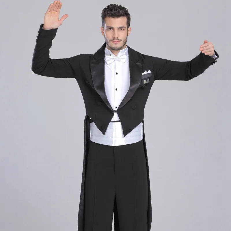 Buy Men's Ballroom Dance Costumes Suit Swallow tailed