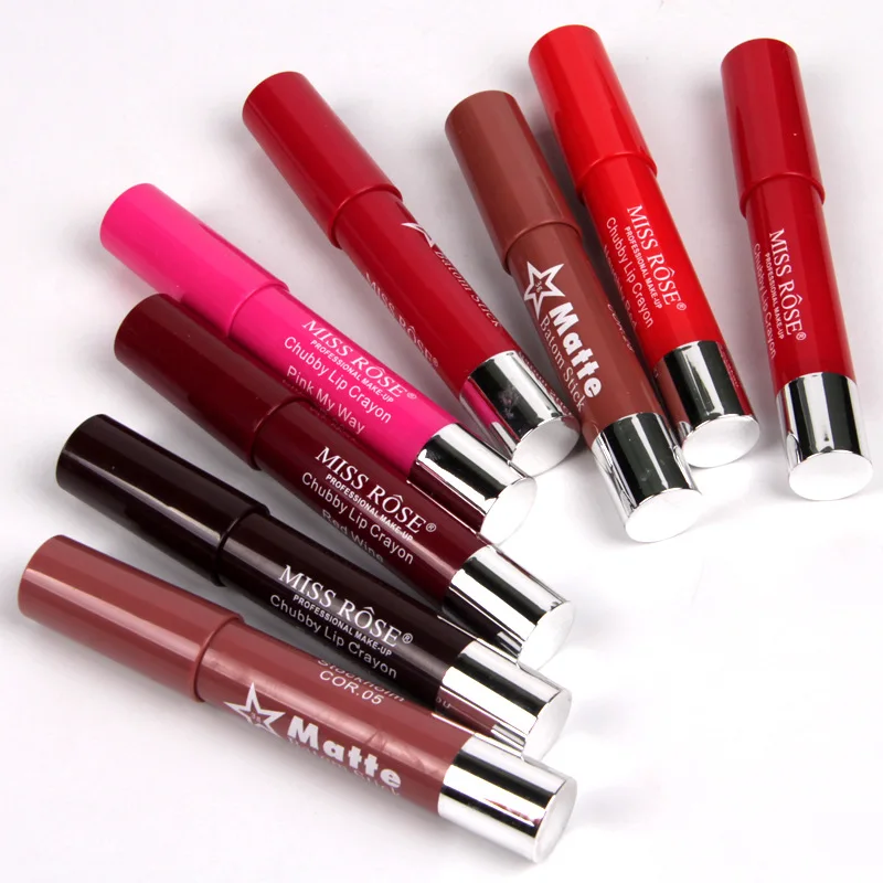 

Easy Vampire Halloween Makeup Tutorial Chubby Lip Crayon 8 different Color Lipsticks Pro Women Make up Batom Matte Stick 2018