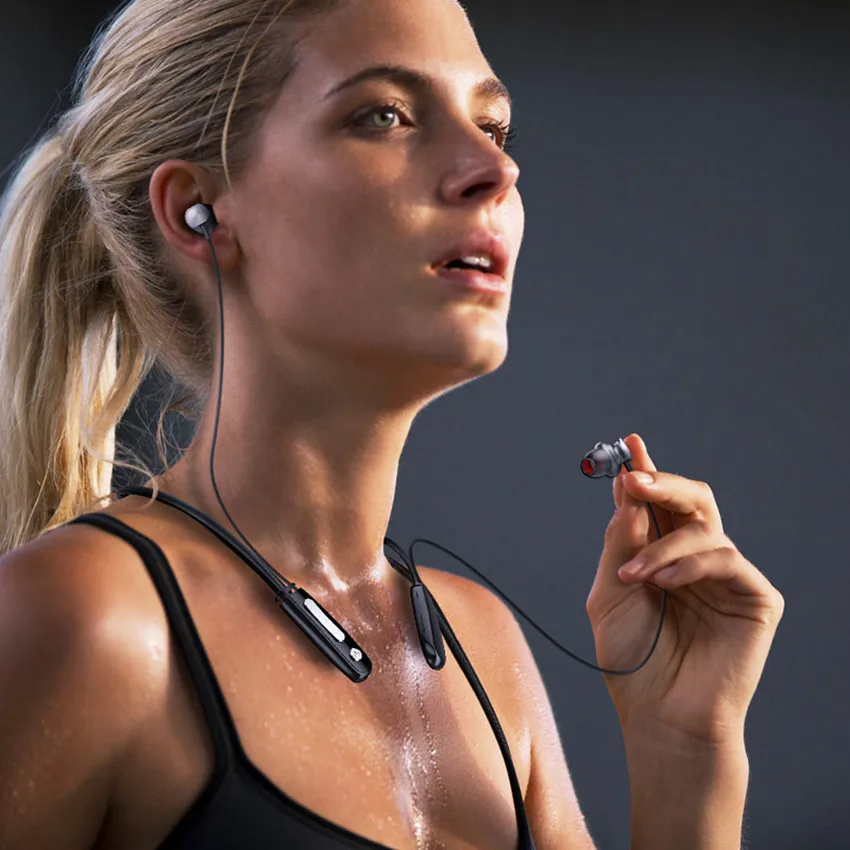 Спортивная гарнитура Askmeer с шейным ободом Bluetooth 4 1 магнитные Беспроводные