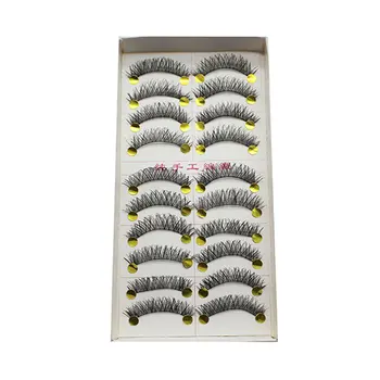 

100 Pairs Natural False Eyelashes New Fake Eyelashes Cross False Eye Lashes Make Up Eyelash Extensions Makeup Cilios Posticos