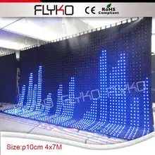 LED подсветкой ткань шторы с ПК контроллер