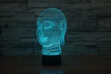 The new 7-color 3D USB creative Nightlight / LED lamp Cartoon Baby 109/ Free Shipping