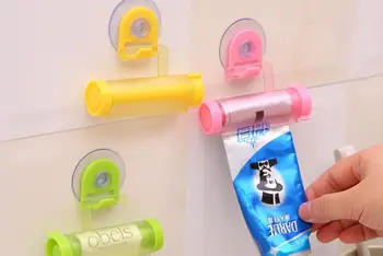 

110pc Plastic Rolling Tube Squeezer Useful Toothpaste Easy Dispenser Bathroom Holder