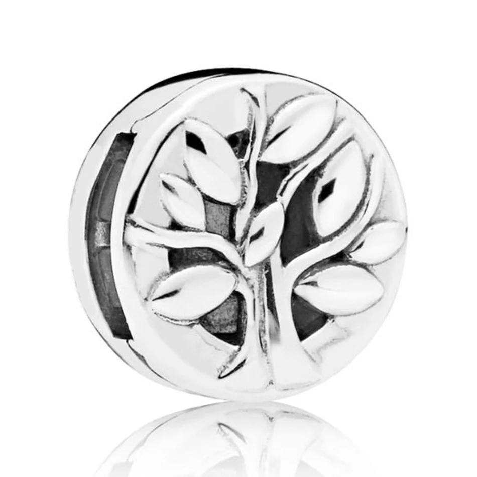 

Authentic 925 Sterling Silver Reflexions Tree Of Life Clip Stopper Bead Charm Fit Pandora Bracelet Bangle DIY Jewelry Making
