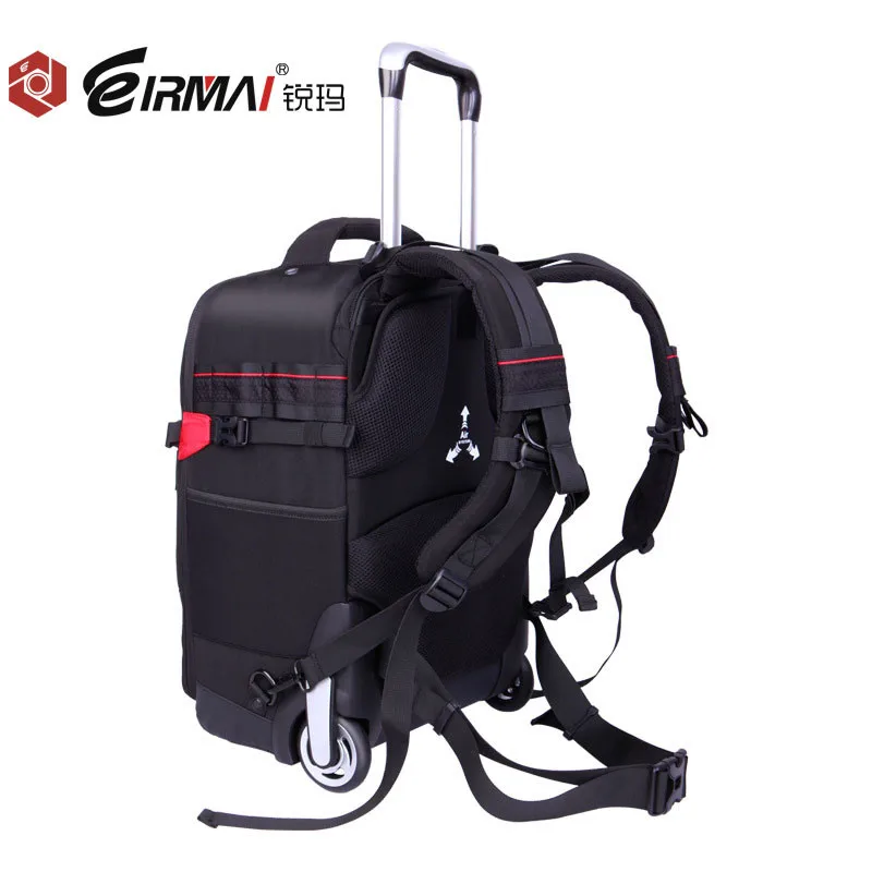 EIRMAI чехол на колесиках для фото SLR, нейлоновые сумки для камеры, большая емкость, DSLR водонепроницаемый w/дождевик, рюкзак, большое пространство, чехол на колесиках