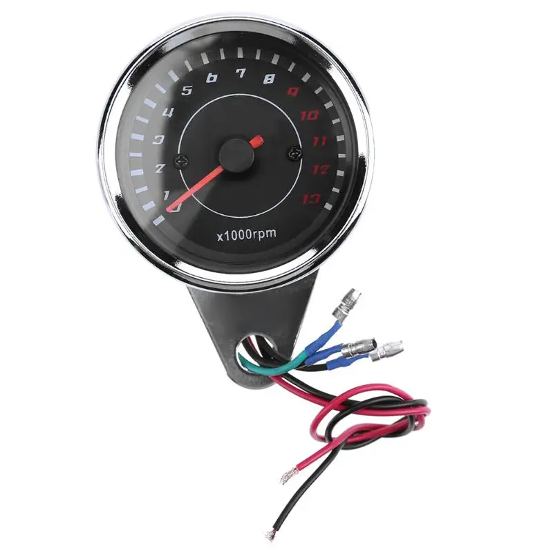 VODOOL Motorcycle Odometer Speedometer Electronic Induction Tachometer