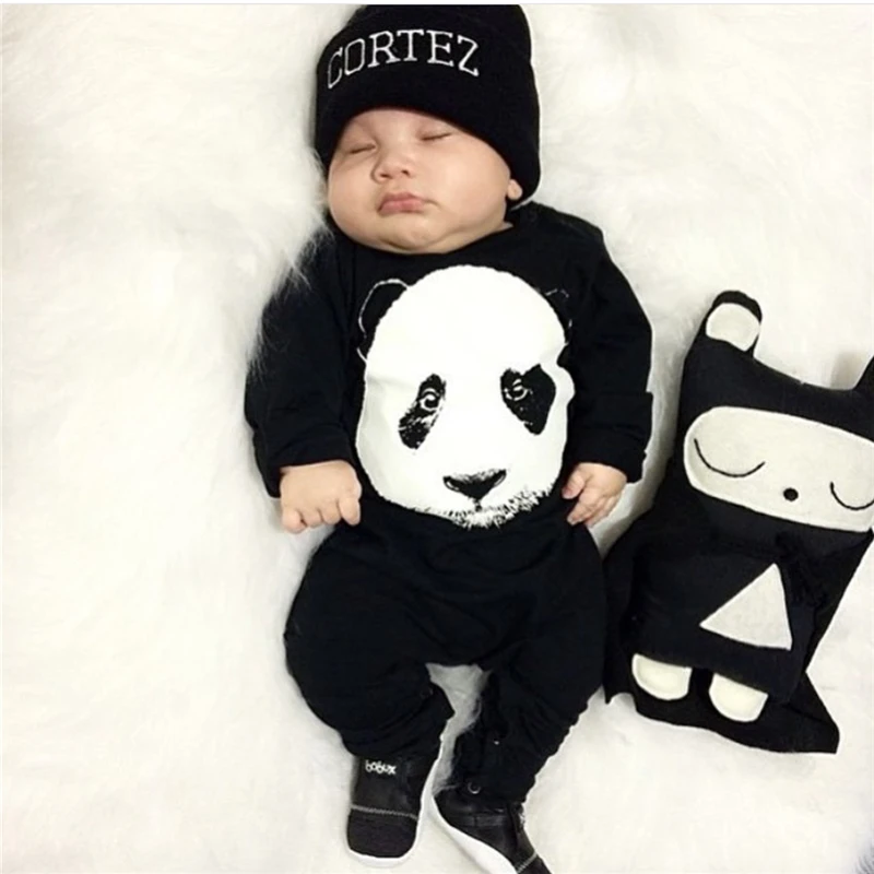 Nouvelle Mode Bebe Garcon Vetements Mignon Panda Bebe Barboteuse Nouveau Ne Vetements A Manches Longues Combinaison Enfant En Bas Age Fille Costume Infantile Vetements Ensemble Aliexpress