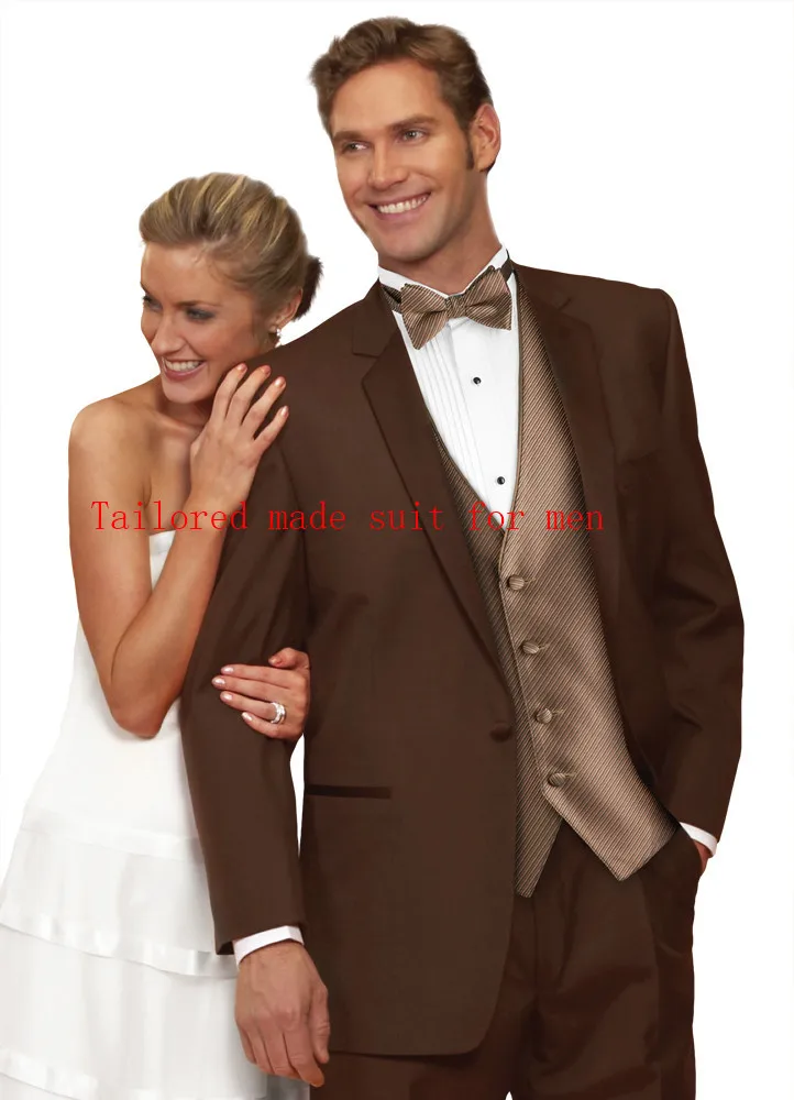 На заказ мужской новейший приталенный Рождественский подарок костюм жениха платье жениха свадебный костюм (куртка + брюки + жилет + галстук)