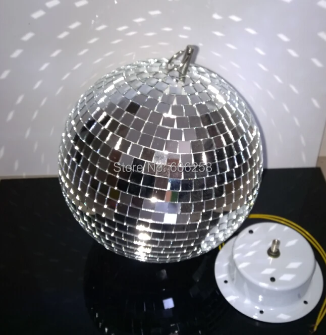 1FT 12 inches Reflective Glass Ball Light * LED Disco Crystal Ball