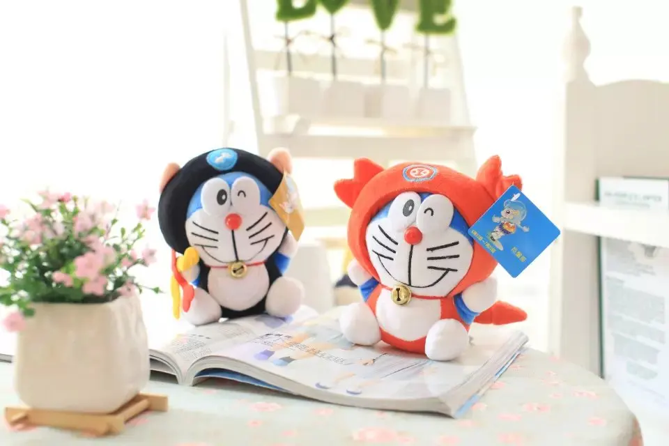 Kawaii Mini Doraemon Cat 12 созвездий оптовая продажа кукольный стежок брелок с подвеской из