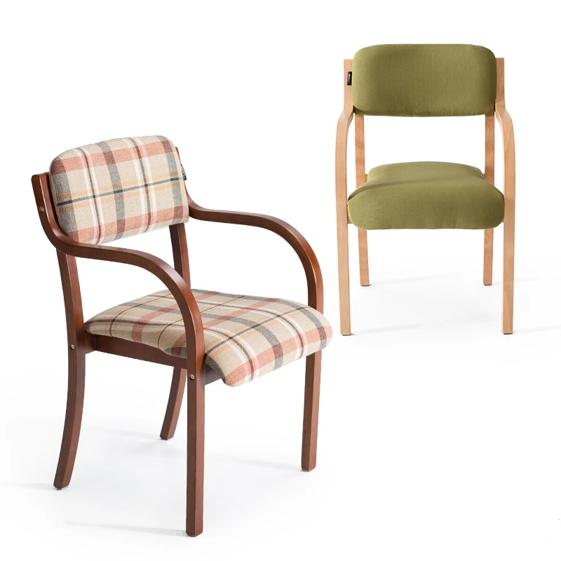 Modern solid wood dining chair simple single study chair Nordic office