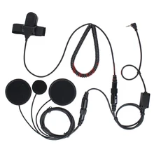 2,5 мм разъем 1 контактный анфас закрытый мотоциклетный шлем гарнитура PTT для Motorola портативное радио TA288 T5622 T5022 T4000 T6000